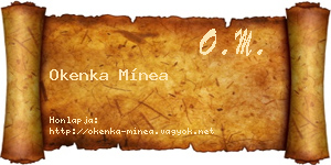 Okenka Mínea névjegykártya